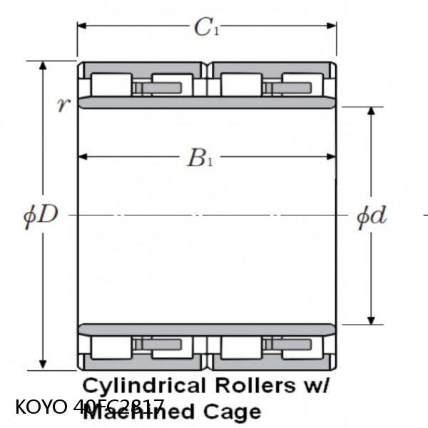 40FC2817 KOYO ROLL NECK BEARINGS for ROLLING MILL